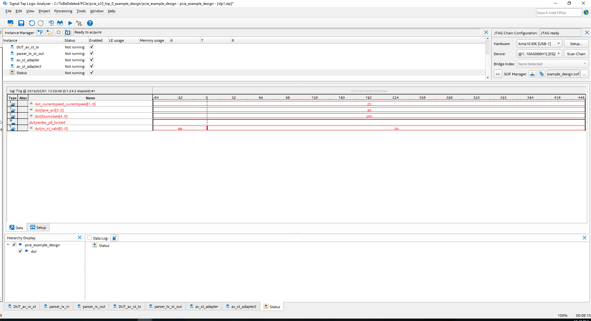PCIe design example for Arria10 SX | Altera Community - 63663