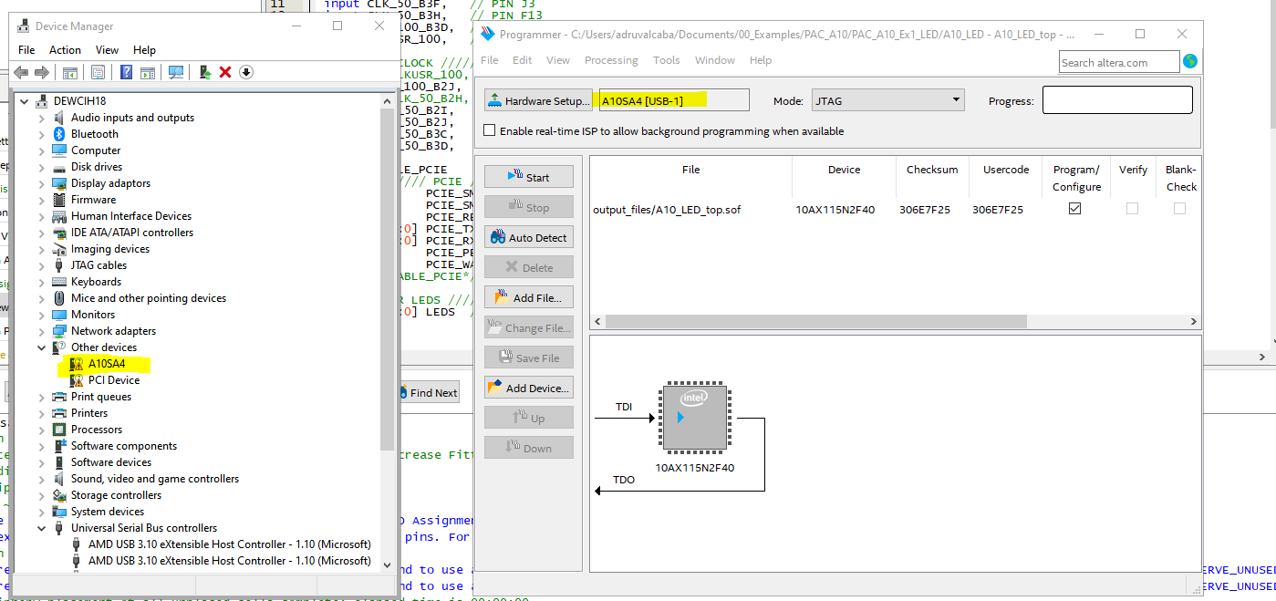 Driver(A10SA4) to program Arria 10 PAC | Altera Community - 84228