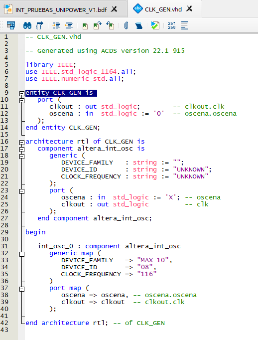 Problem with the clock of the 10M08SCE144 | Altera Community - 142547