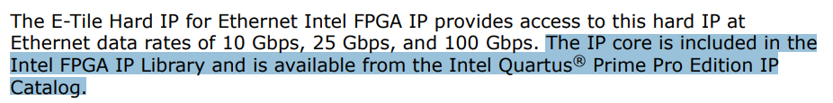 10GE Ethernet Solution in Stratix 10 Device | Altera Community - 281060