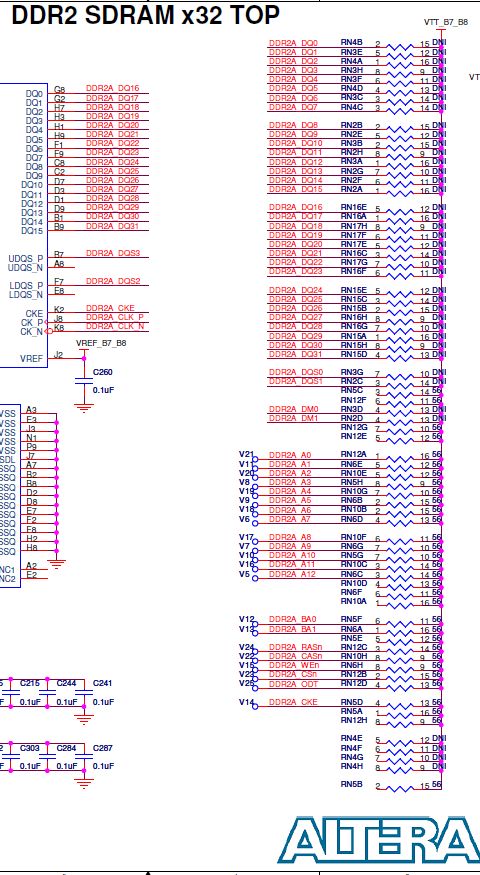 DDR2 -CYCLONE IV Termination | Altera Community - 50156