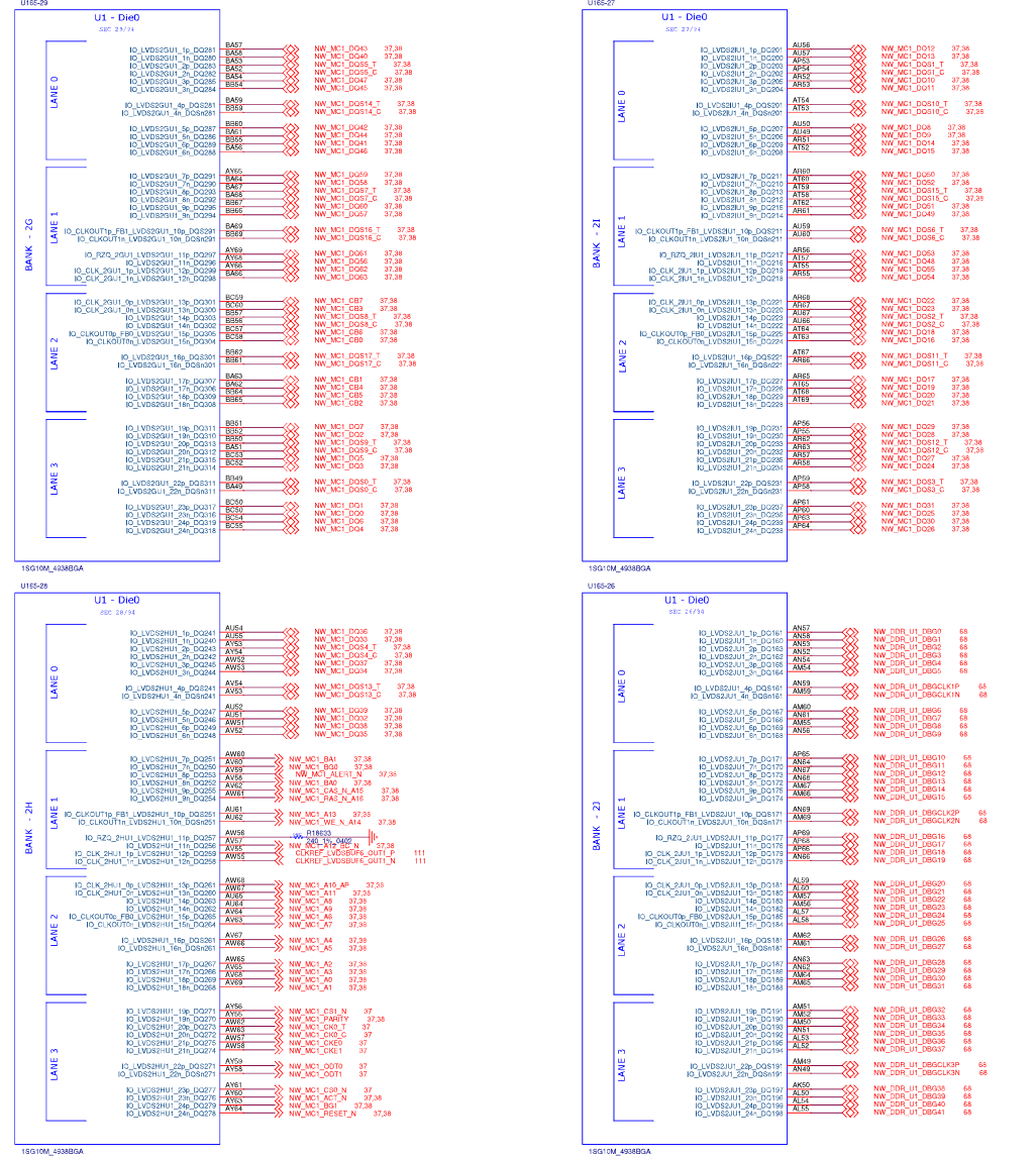 Stratix 10 DDR EMIF pin map implements works for example design but ...