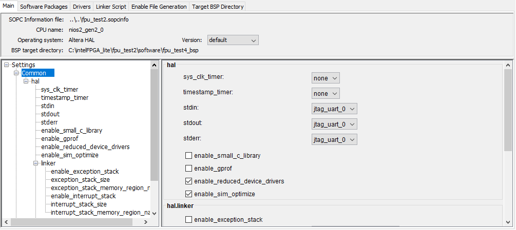 Qsys Testbench Simulation Package Descriptor (.spd) file does not exist ...