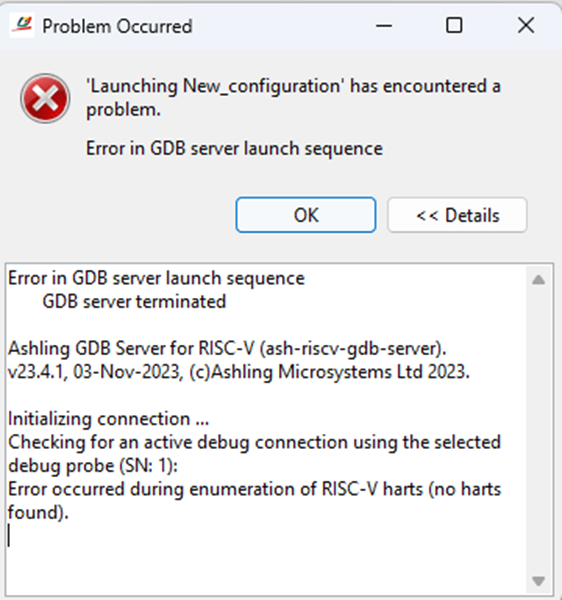 Error in GDB server terminated with | Altera Community - 237781
