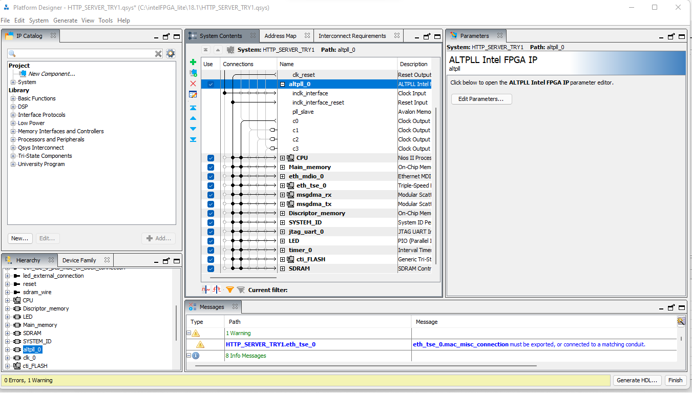 NIOS II IDE error | Altera Community - 269009