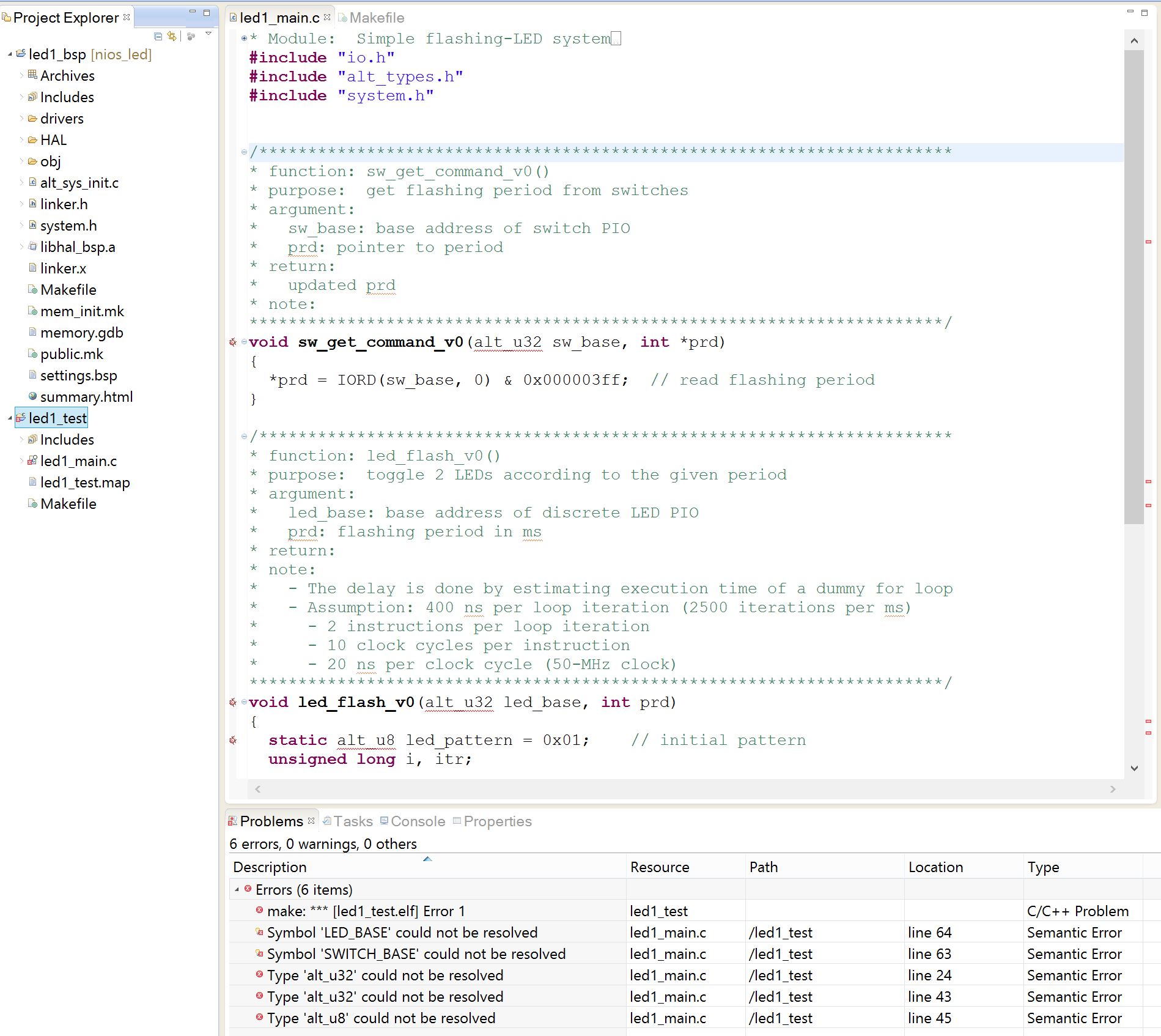 Where specify the path for #include files in NIOS II Eclipse | Altera ...
