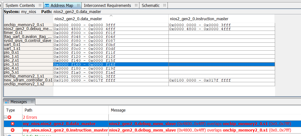 Improving NIOS2 performance, problems with memory map | Altera ...