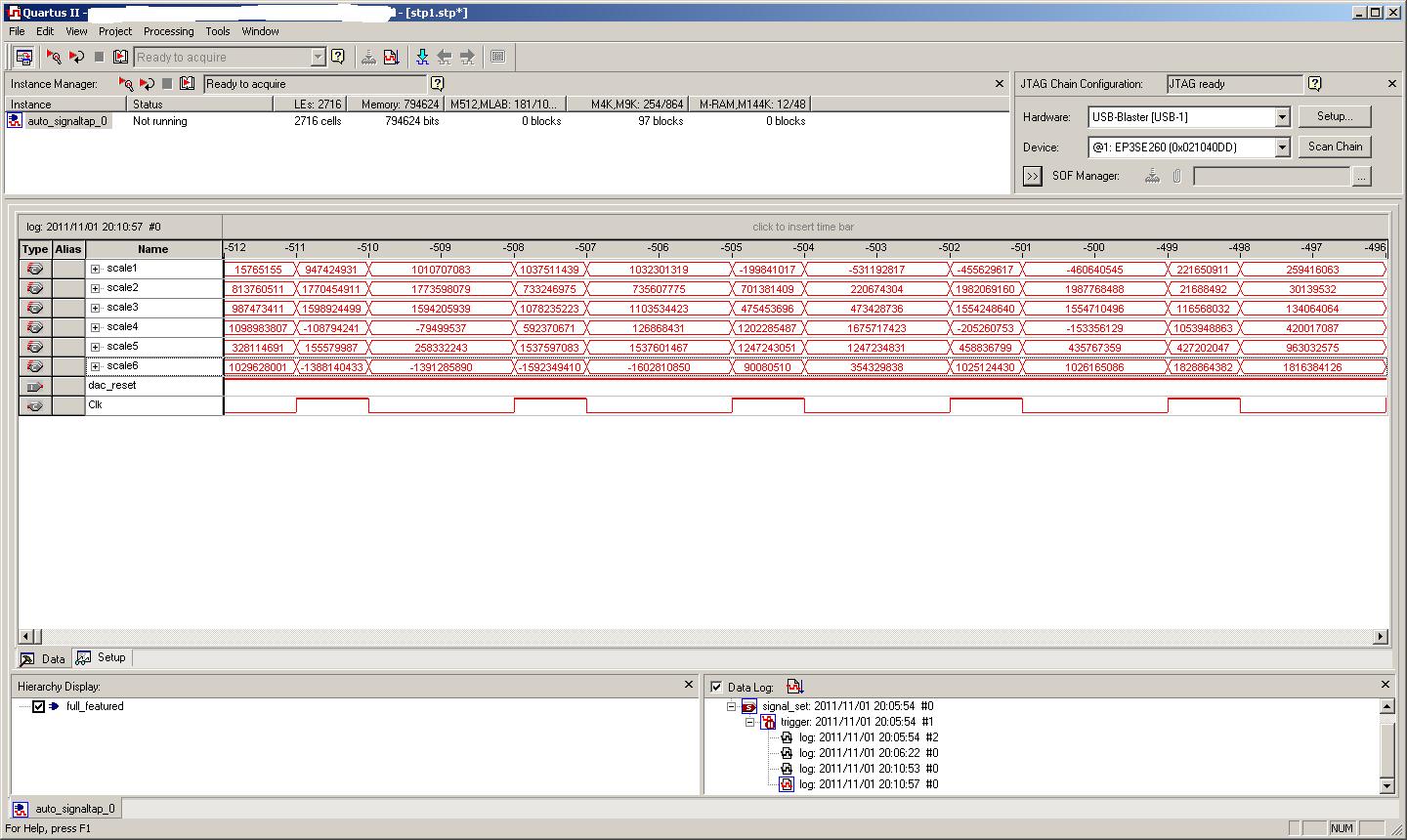 Need a help on signalTap clock setting | Altera Community - 187894