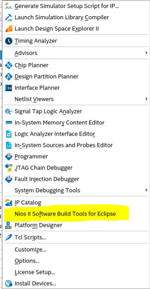Not able to launch Nios® II Software Build Tools (SBT) for Eclipse on ...