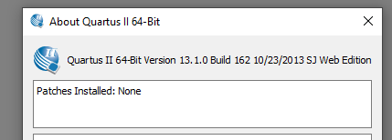 EPF6016QC240 altera quartus version | Altera Community - 305100