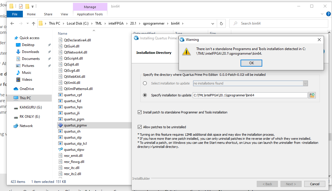 USB-Blaster driver install for Quartus Prime v20.1.1 failing | Altera ...