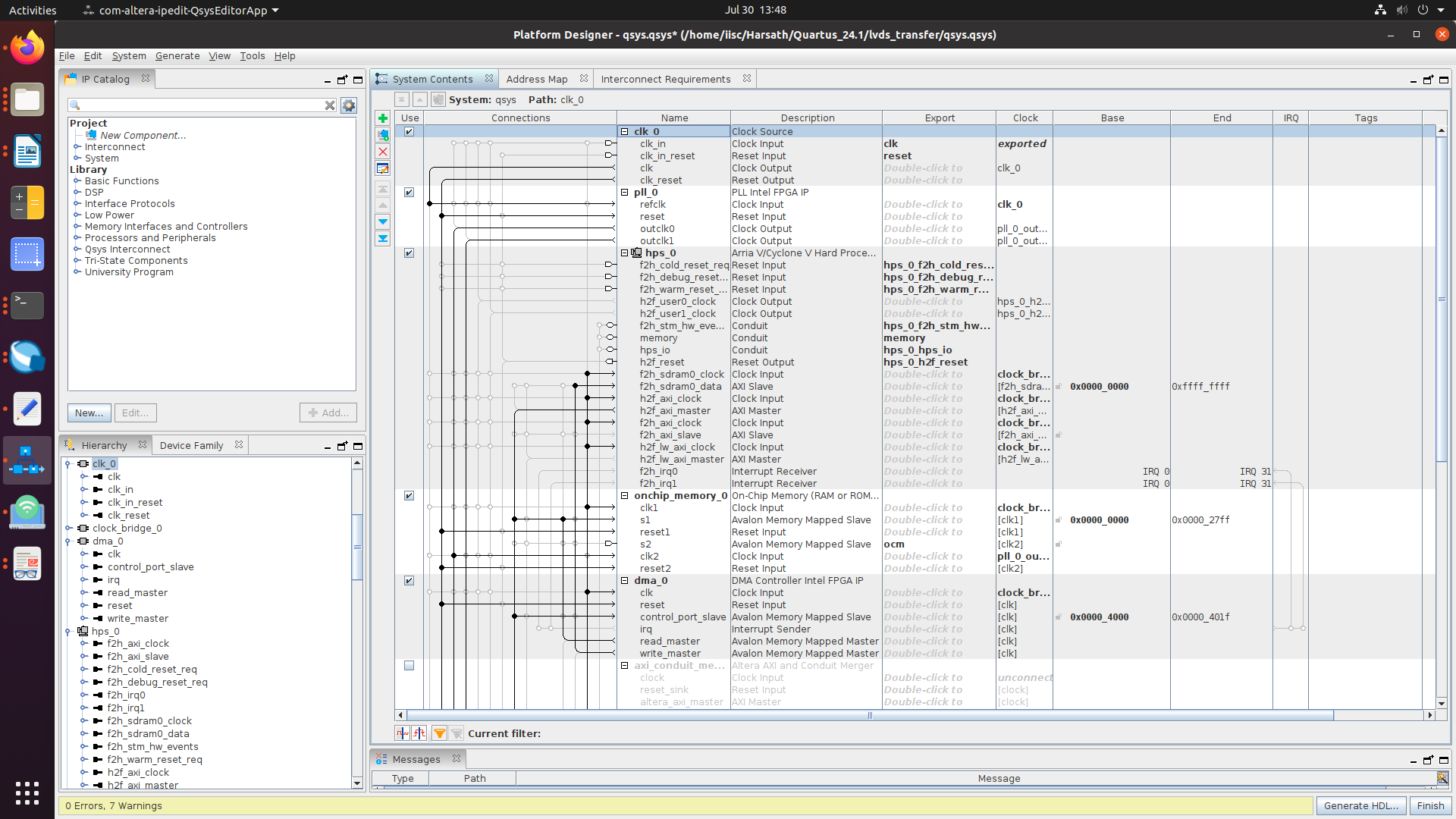 Memory(FPGA) to Memory(HPS SDRAM) data transfer using DMA | Altera ...