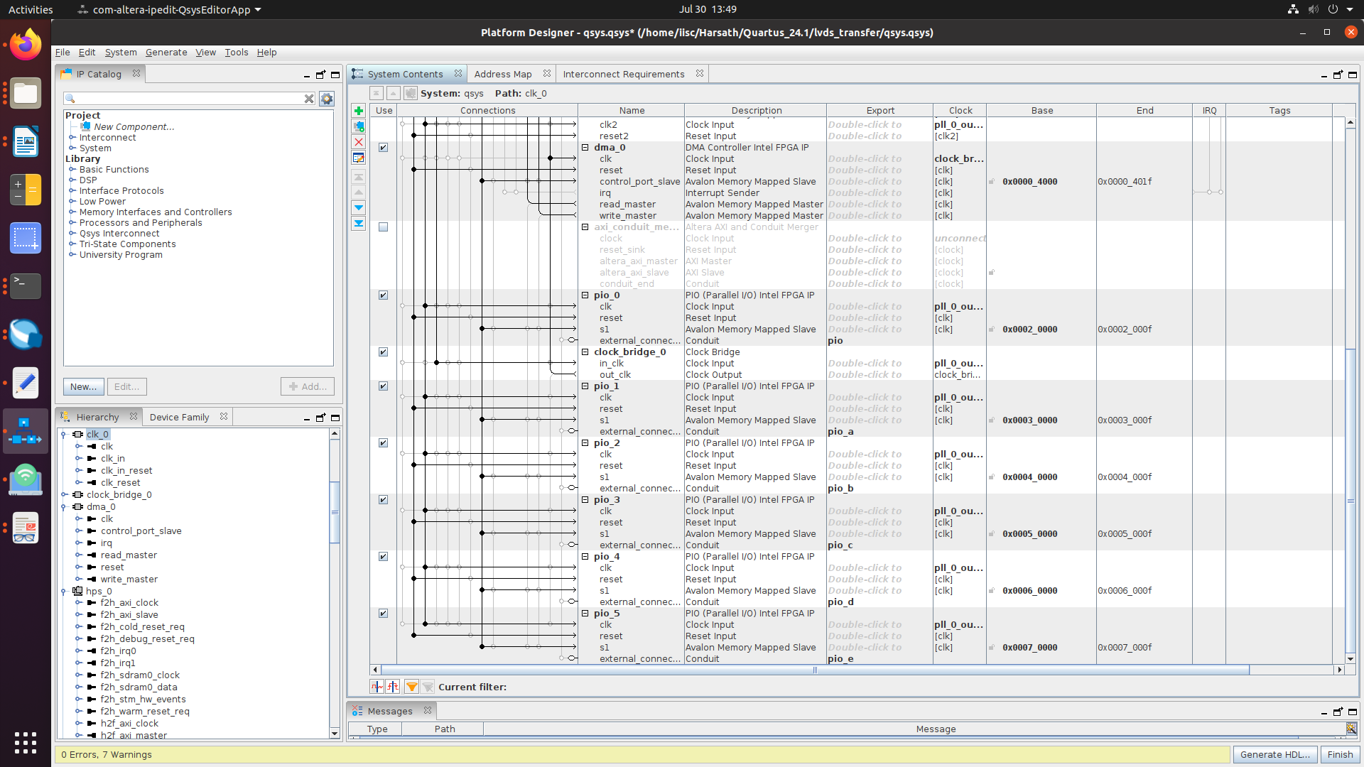 Memory(FPGA) to Memory(HPS SDRAM) data transfer using DMA | Altera ...