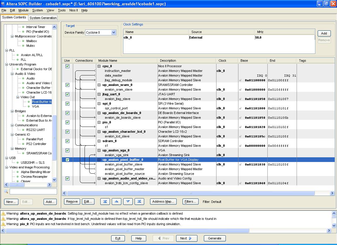 displaying to TRDB_LCM | Altera Community - 100734