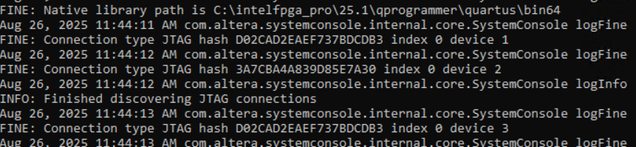 System-Console: get JTAG Hash | Altera Community - 122756