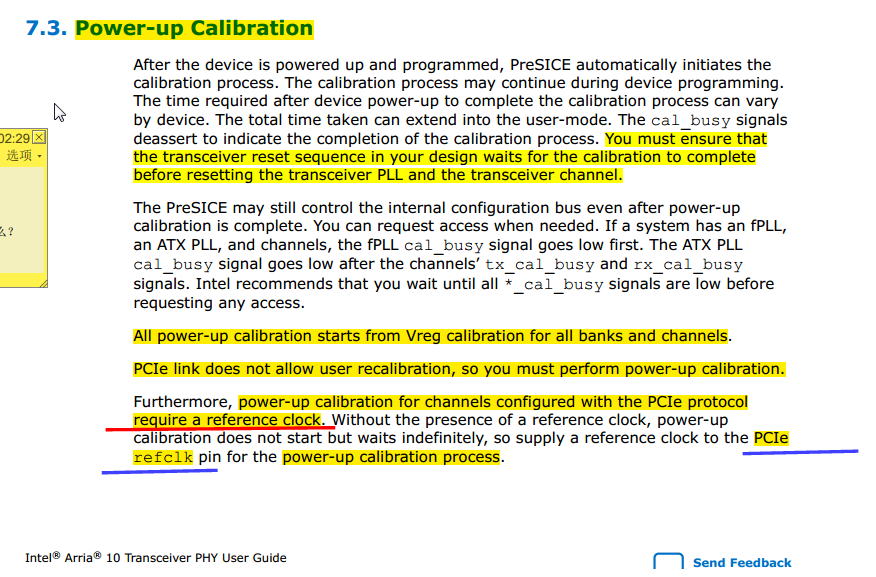 Arial10 Power-Up Calibration Clock Question | Altera Community - 232345
