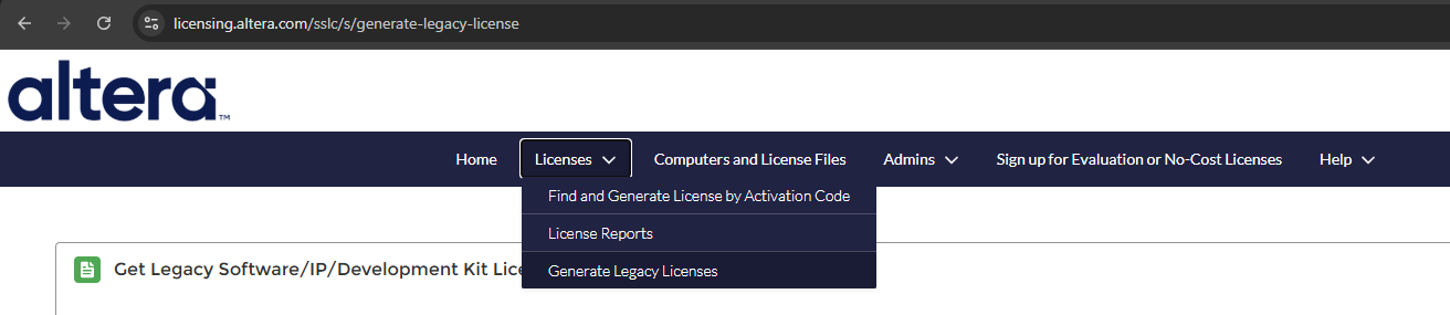 Altera SSLC License | Altera Community - 352930
