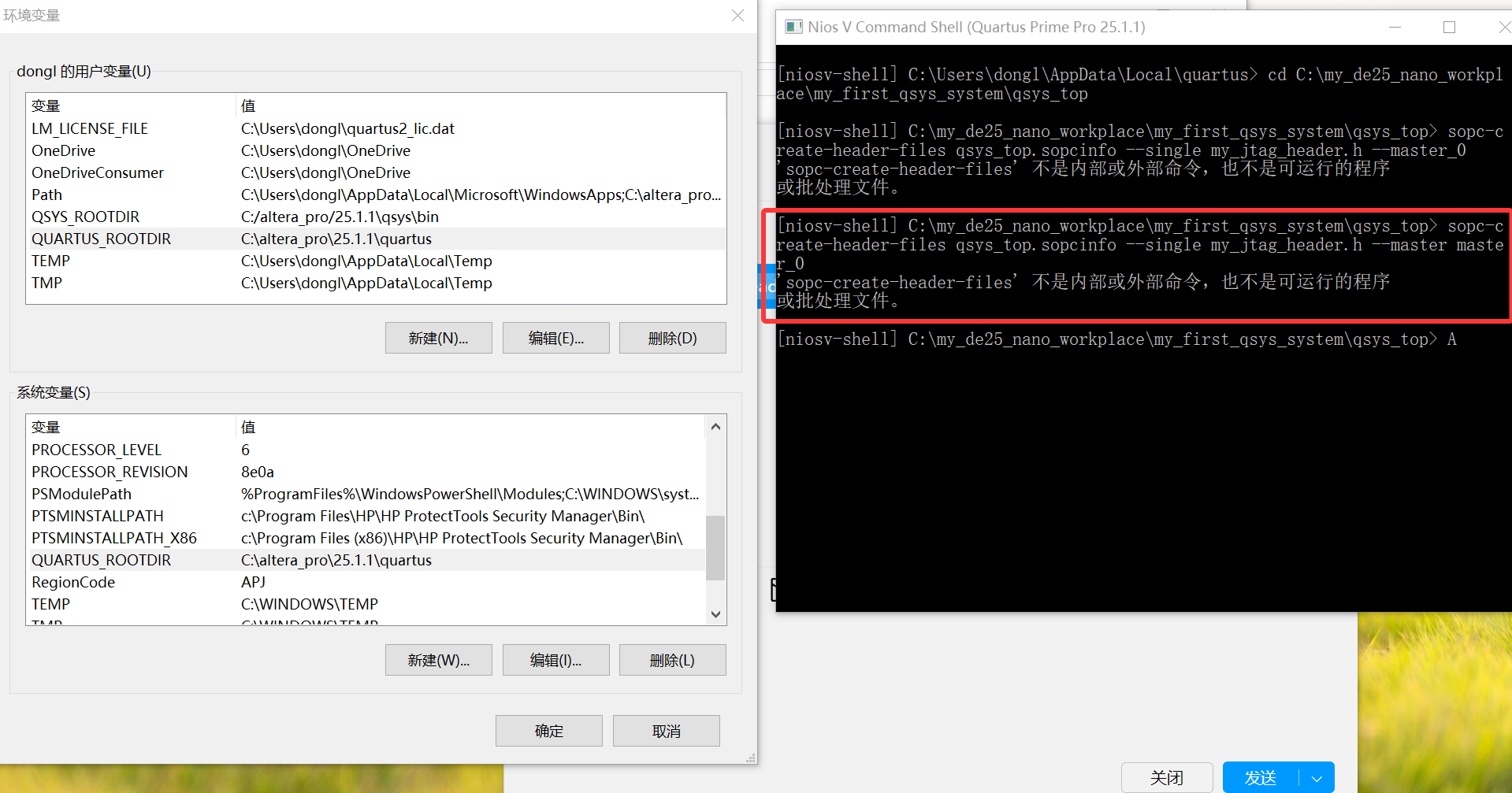 How can I use Quartus Pro 25.1 sopc-create-header-files tool to ...